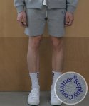 리플레이컨테이너(REPLAY CONTAINER) RC round logo sweat shorts (gray)
