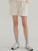 블랭크03(BLANK03) cotton sweat shorts (cream)