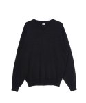 브루먼(BRUMAN) Cotton V Neck Knit (Black)