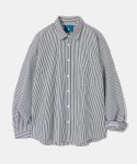 다이아몬드 레이라(DIAMOND LAYLA) Seersucker Stripe Shirt S89 Black