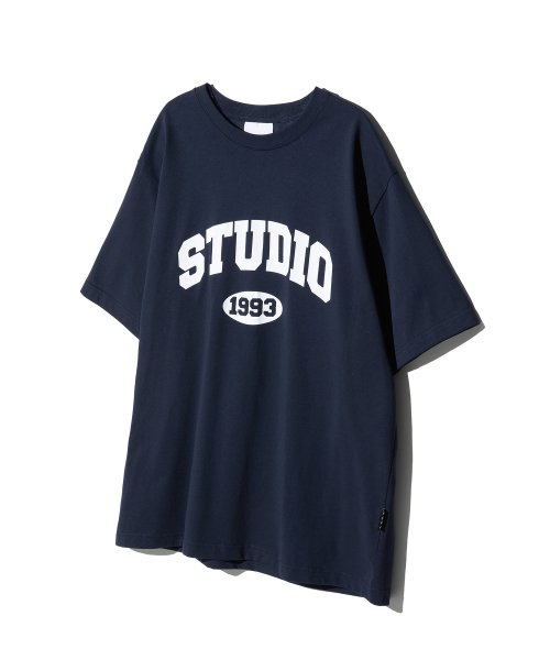 Musinsa Studio Studio Arch Logo T Shirt Navy