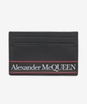 알렉산더 맥퀸(ALEXANDER McQUEEN) 로고 카드 홀더 - 블랙 / 6021441SJ8B1092