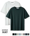 수아레(SUARE) 프리미엄 실켓 하프 슬리브 티셔츠 - 9 COLOR