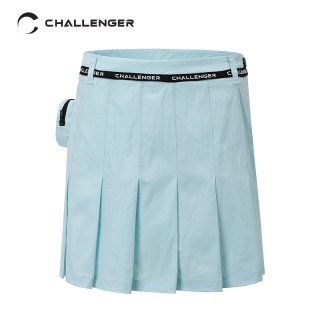 챌린저(CHALLENGER) Logo Tape Pleats Skirt(Women)_CH...