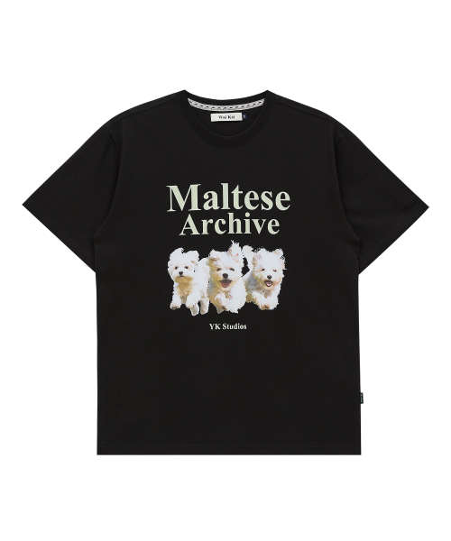 MUSINSA WAI KEI MALTESE ARCHIVE SHORT SLEEVE T SHIRT BLACK