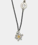 그레이노이즈(GRAYNOISE) Bullet flower necklace (925 silver)