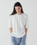 가먼트레이블(GARMENT LABLE) Basic Pleats T Shirt - Ivory