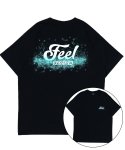 필이너프(FEELENUFF) 워터 드롭 티셔츠 / 블랙