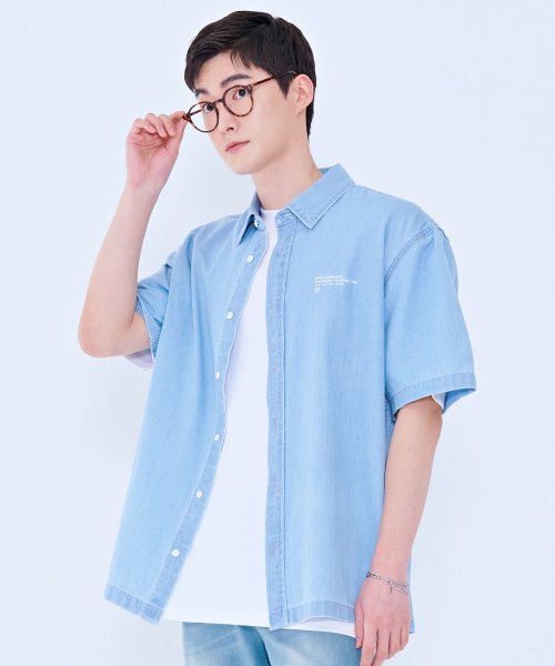 Musinsa Chasecult Men S Semi Overfit Denim Shirt Bbrk D D