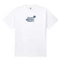 라디네오(RADINEO) 블루 플라워 3 반팔 티셔츠 화이트