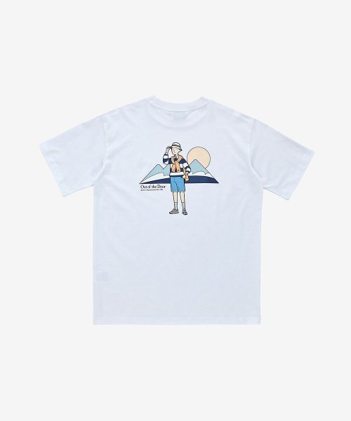 NBNEC2L313 / UNI 아이비 보이 백패킹 반팔티 (WHITE)