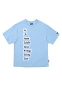 아조바이아조(AJOBYAJO) Pride Flag Meaning T-Shirt [SKY BLUE]