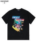 덕다이브(DUCKDIVE) 웨이브 클럽 F1 티셔츠 블랙