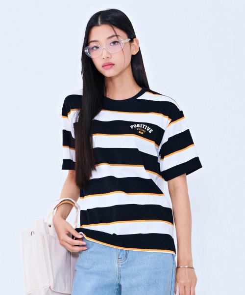 Musinsa Chasecult Public Preppy Artwork Striped T Shirt Bbau D