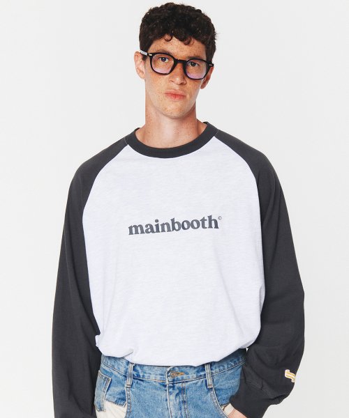 Musinsa Mainbooth Original Mini Logo Raglan T Shirt Dark Gray