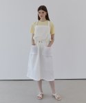 모던에이블(MODERNABLE) 에이프런 스트링 드레스 -WHITE