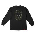 스핏파이어(SPITFIRE) BIGHEAD OUTLINE FILL L/S T-Shirt - BLACK (FORREST CAMO Print) 52010001AD