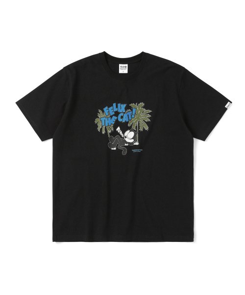 Musinsa Thisisneverthat Felix Palm Tree Tee Black