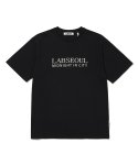 랩101(LAB101) 서울 라이트 로고 코튼 반팔티셔츠 - 블랙