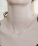 봉보(BONBEAU) Collin cut link silver chain Necklace 콜린 컷 링크 체인 실버 925 목걸이