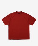 디프리크(D.PRIQUE) 클래식 코튼 티셔츠 - 딥 레드