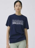웨이브유니온(WAVE UNION) Sustainable Short sleeve T-shirt navy