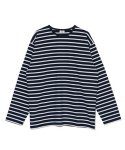 브루먼(BRUMAN) Border Long Sleeve T-Shirt (Navy)