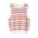 시에로(SIERO) Rainbow Knit Vest (SI2KTF183PK)