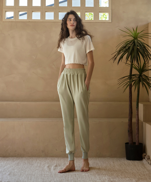 DEVIWEAR - Comfortable Jogger Pants DEVI-B0055-Matchagreen