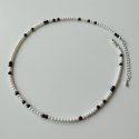 스튜디오 오후(OHUUU) 흑백 진주 목걸이_Black&White pearl necklace