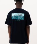 브로이스터(BROISTER) 한국의 산 시리즈 그래픽 반팔 라운드 넥 티셔츠 설악산 네이비