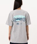 브로이스터(BROISTER) 한국의 산 시리즈 그래픽 반팔 라운드 넥 티셔츠 백두산 그레이