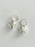 엘리오나(ELYONA) Silver Heart Earrings