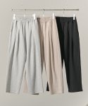 제로(XERO) Front Deep Two Tuck Sweat Pants [3 Colors]