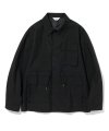 nylon safari jacket black