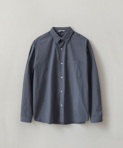 MUSINSA BLANK ROOM SUPIMA BAKER SHIRT BLUEBERRY