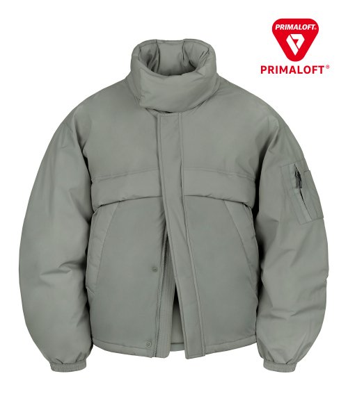 Musinsa Codegraphy Primaloft Monster Short Puffer Jacket Khaki