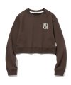 Classic Symbol Crop Sweatshirt [BROWN]