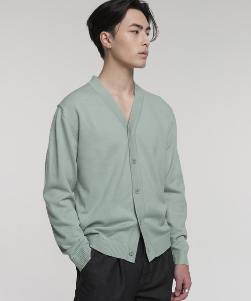 MUSINSA公式 DECOROSO Rich Soft Wool Cardigan Mint