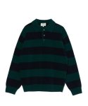 브루먼(BRUMAN) Wool Polo Knit (Green/Navy)