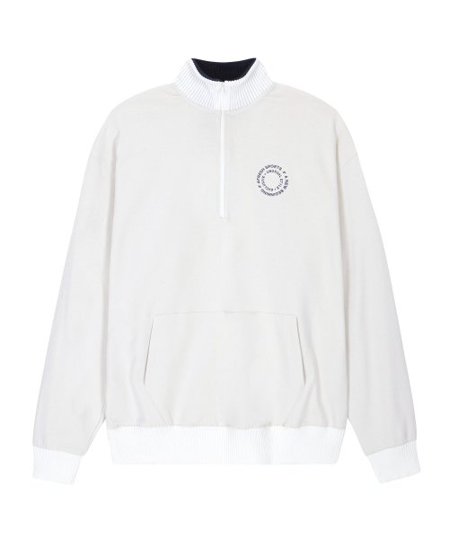 MUSINSA AFRESH LCC Comfy Half Zip Sweatshirt Cream