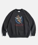 에스피오나지(ESPIONAGE) Flying Tigers Heavyweight Sweat Shirt Vintage Black