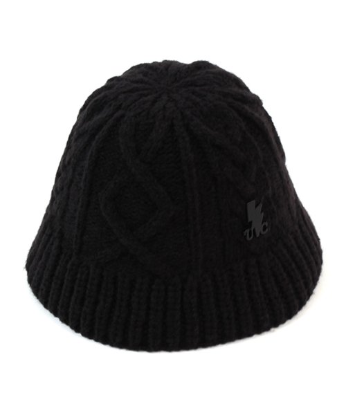 MUSINSA UNIVERSAL CHEMISTRY Twist Black Knit Bucket Hat