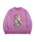 Unicorn Graphic Sweatshirt Puple