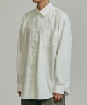 공백(GONGBAEK) Washed Oxford Big Shirt_Ivory