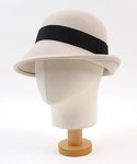 유니버셜 케미스트리(UNIVERSAL CHEMISTRY) French BK Line Wool Ivory Cloche Hat 클로슈햇