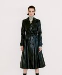 채뉴욕(CHAENEWYORK) The Leather trench coat [Black Leather]