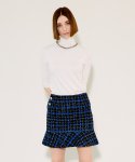 채뉴욕(CHAENEWYORK) Check Mini Flare Skirt [Blue Check]