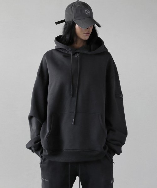 MUSINSA公式 BADBLOOD The Vintage Hoodie Charcoal