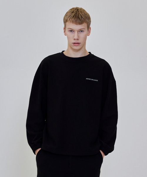 Musinsa Ad Hoc Men S Crew Neck Woven Top Black